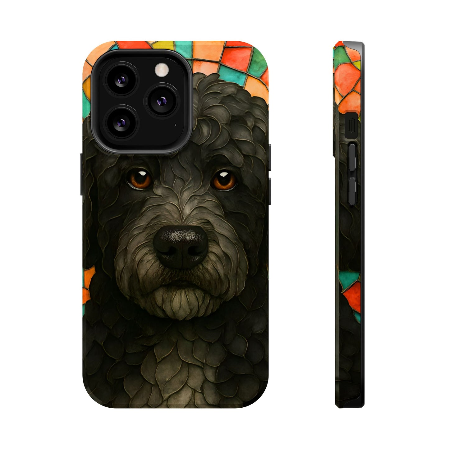 Portuguese Water Dog Mosaic Phone Case, Dog iPhone Case, Portie Dog Phone Case, Dog Lover Gift, Dog Phone Accessory