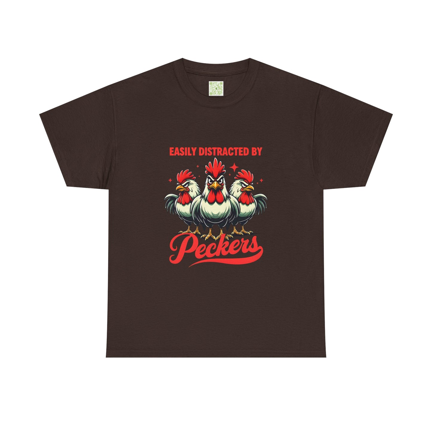 Easily Distracted By Peckers T-Shirt  | Naughty Tee Vibes & Dirty Joke Fun