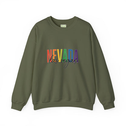 Nevada Las Vegas Pride Crewneck Sweatshirt, Pride Month Shirt, Bisexual Shirt, Queer Shirt, LGBT Shirt, Trans Shirt