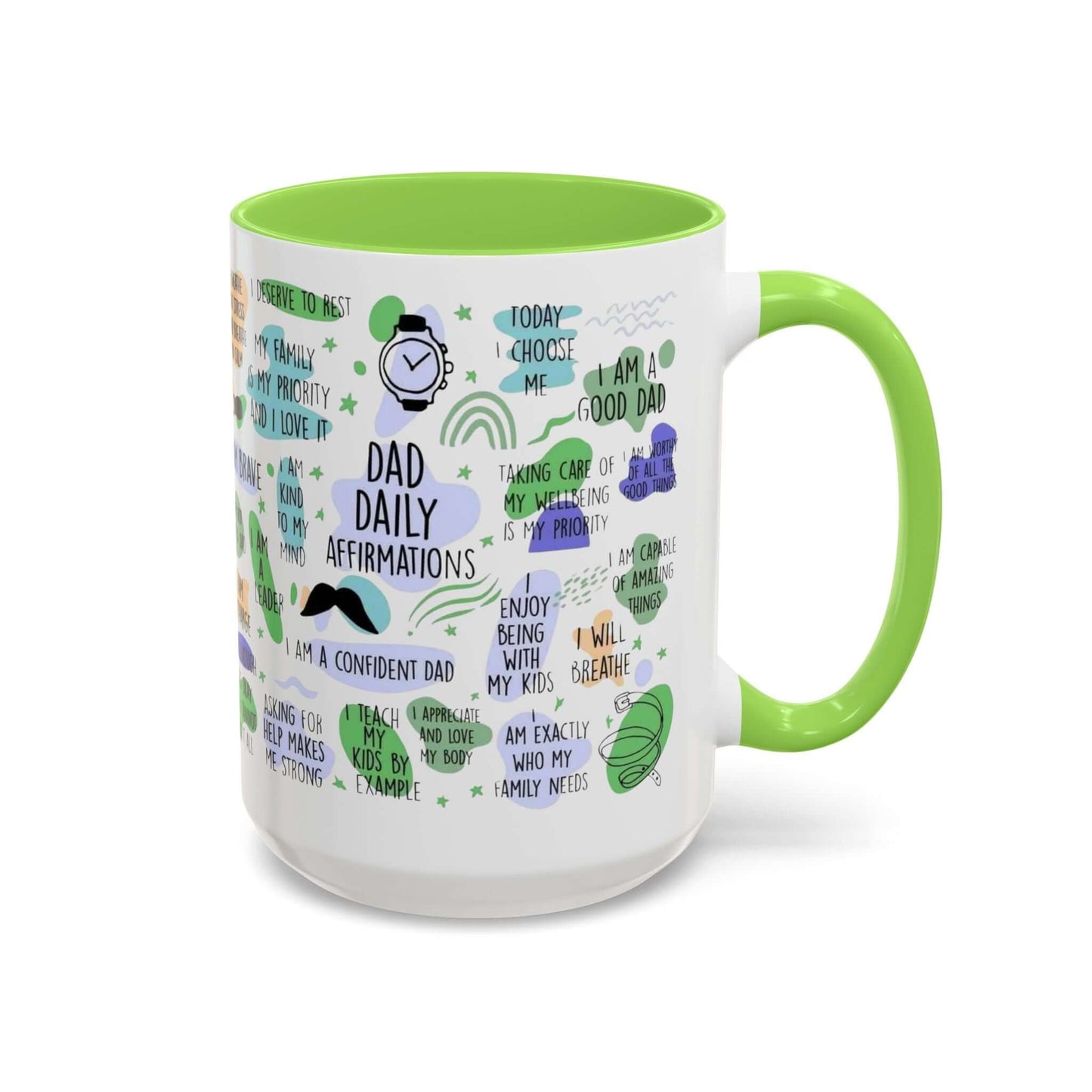 Dad Affirmations Multi Color Mug
