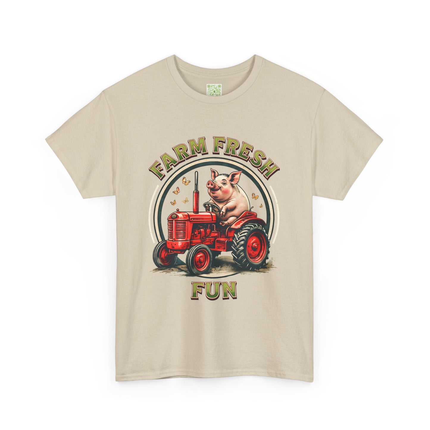 Potbelly Pig Farm Fresh Fun T-Shirt, Vintage Farmhouse Tee, Retro Pig Tractor Shirt, Animal Lover Gift, Country Life Apparel