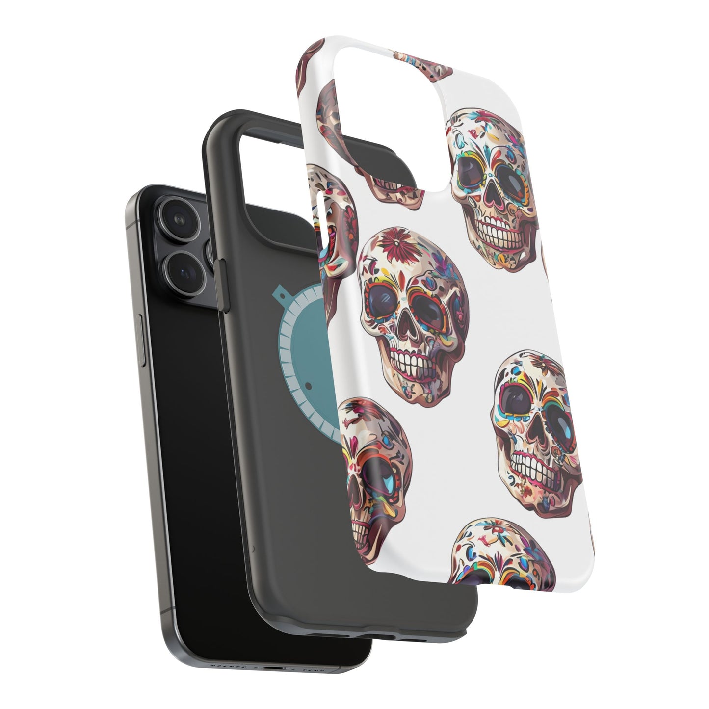 Sugar Skull Phone Case, Dia De Los Muertos, Day Of The Dead, Mexican Tradition, Sugar Skull Art, Wireless Charger