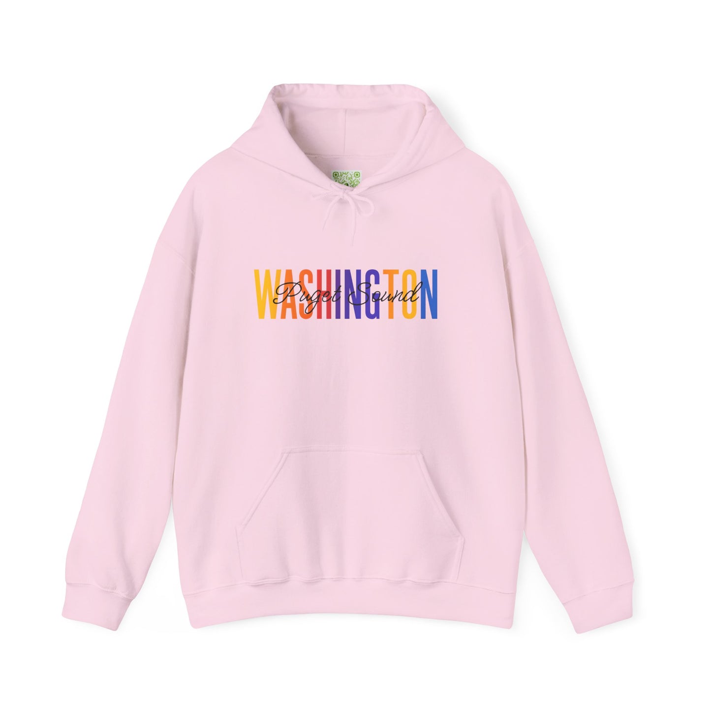 Colorful Puget Sound Washington Hoodie, Tacoma Sweatshirt, Puget Sound Gift, Washington Vacation, Men’s Pullover, Woman's Pullover