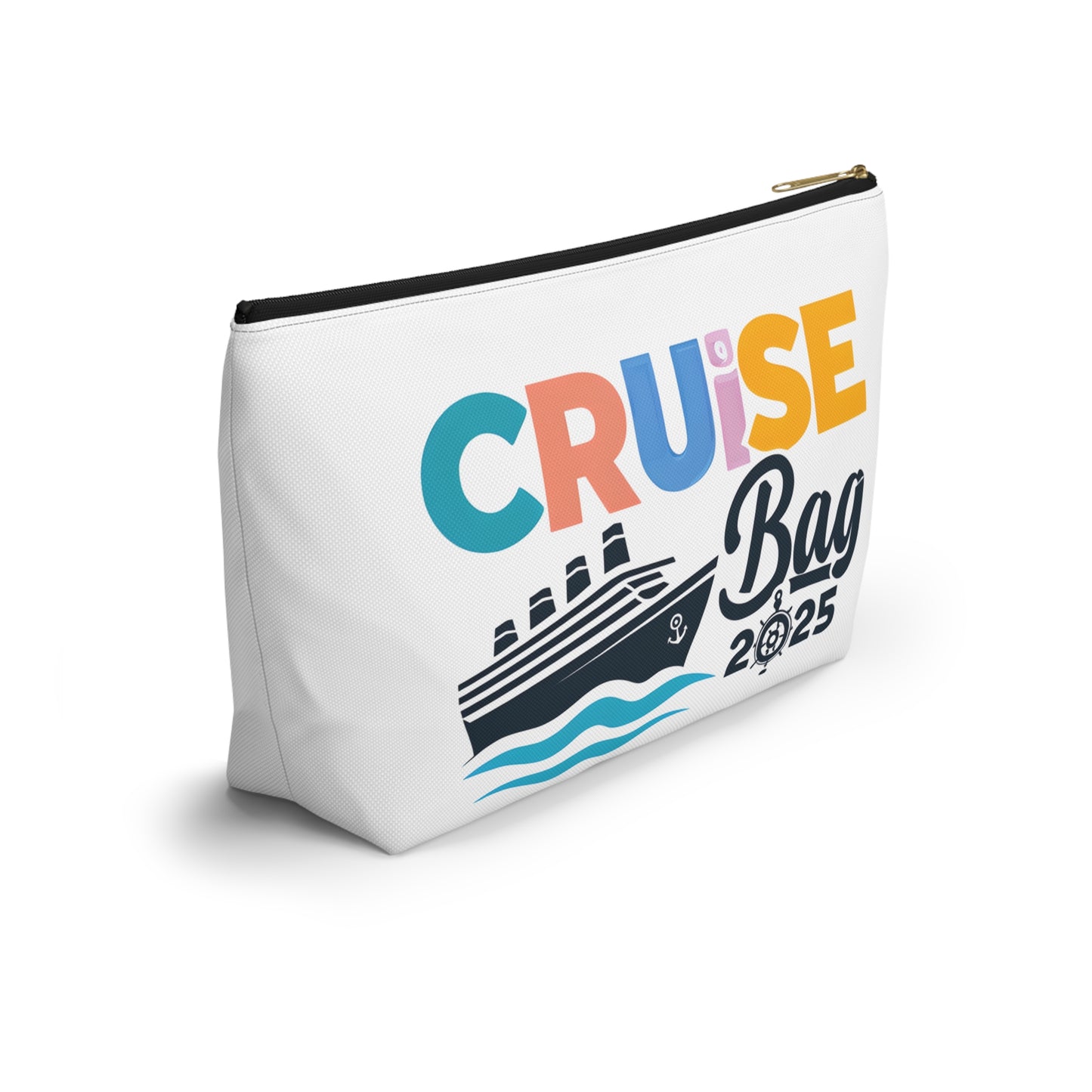 Cruise Accessory Pouch, Canvas Pouch, Nautical Theme, Travel Bag, Vacation Essentials, Beach Trip Bag, Gift for Travelers