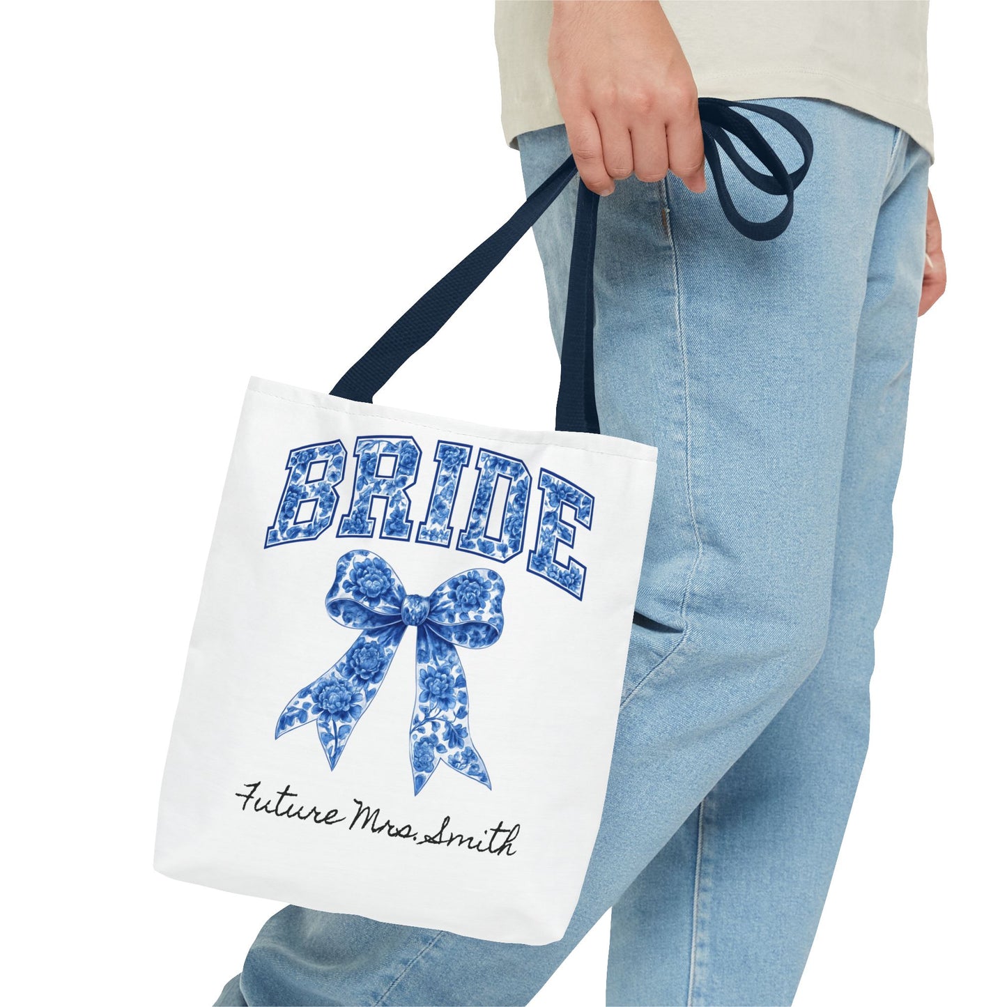 Bridal Tote Bag, Future Mrs. Smith Gift, Wedding Planning, Bride-to-Be Accessory, Personalized Bridal Shower Favor