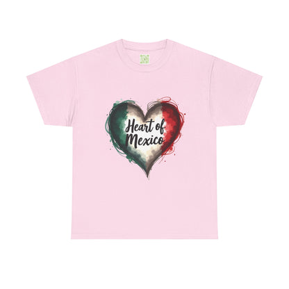 Viva la Vida Heart of Mexico Tee, Unisex Cotton Tee, Celebrate Mexican Heritage, Cinco de Mayo, Gift for Culture Lovers, Mexican Pride Tee