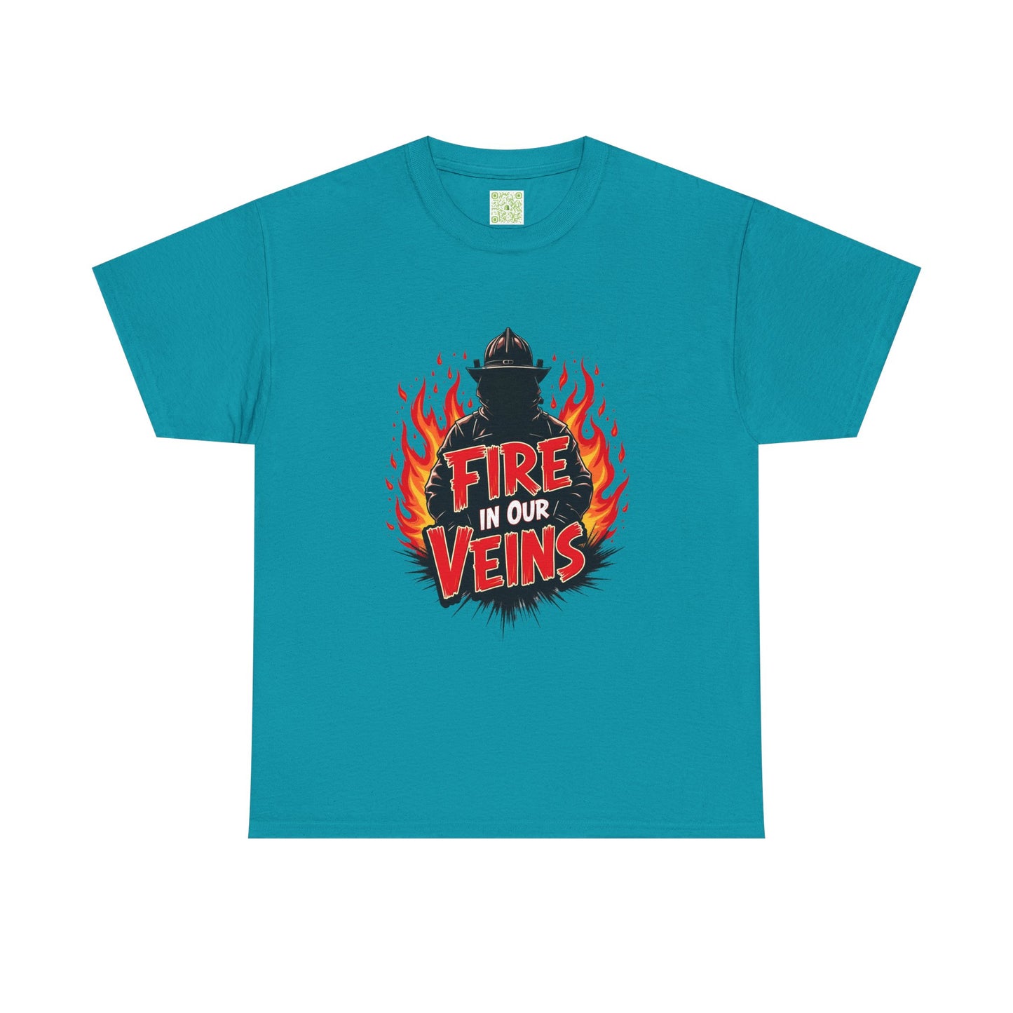 Firefighter Fire in Our Veins TShirt, Firefighter Gift, Firefighting Tee, Thin Red Line, Fireman T-Shirt, Fire Fighting