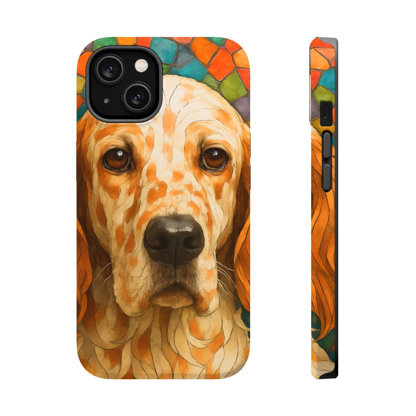 English Setter Mosaic Phone Case, Irish Setter, Dog Phone Case, iPhone Dog Case, Dog iPhone Case, Dog Lover Gift