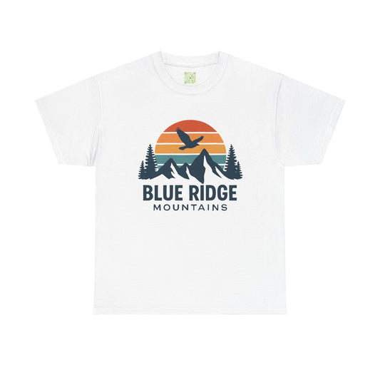 Blue Ridge Parkway Unisex Heavy Cotton Tee, Nature Lover Shirt, Blue Ridge Mountains, North Carolina Shirt, Camping Gift