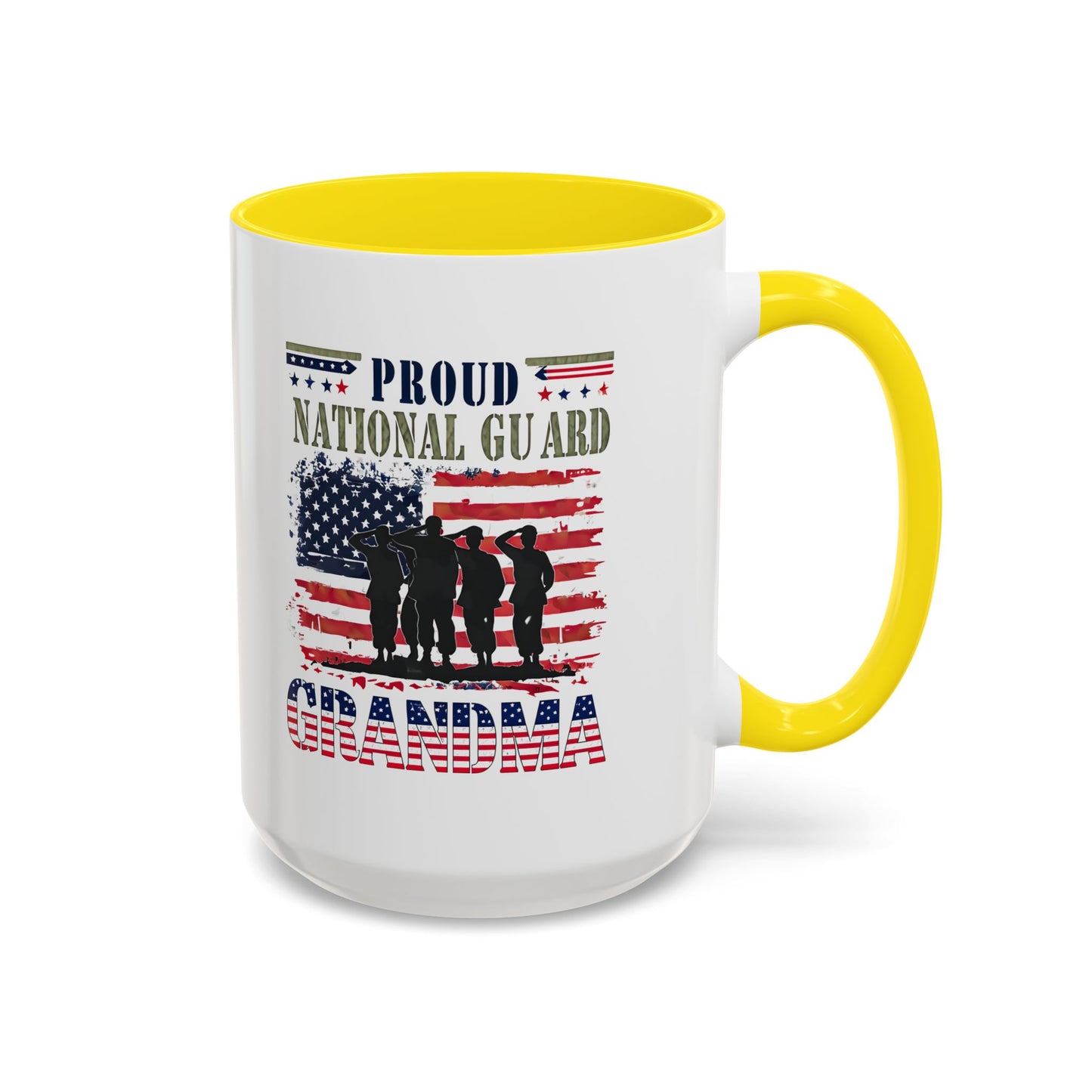 Patriotic National Guard Grandma Mug, Army National Guard, Gift for Heroes, Veteran Appreciation, Military Family Gift