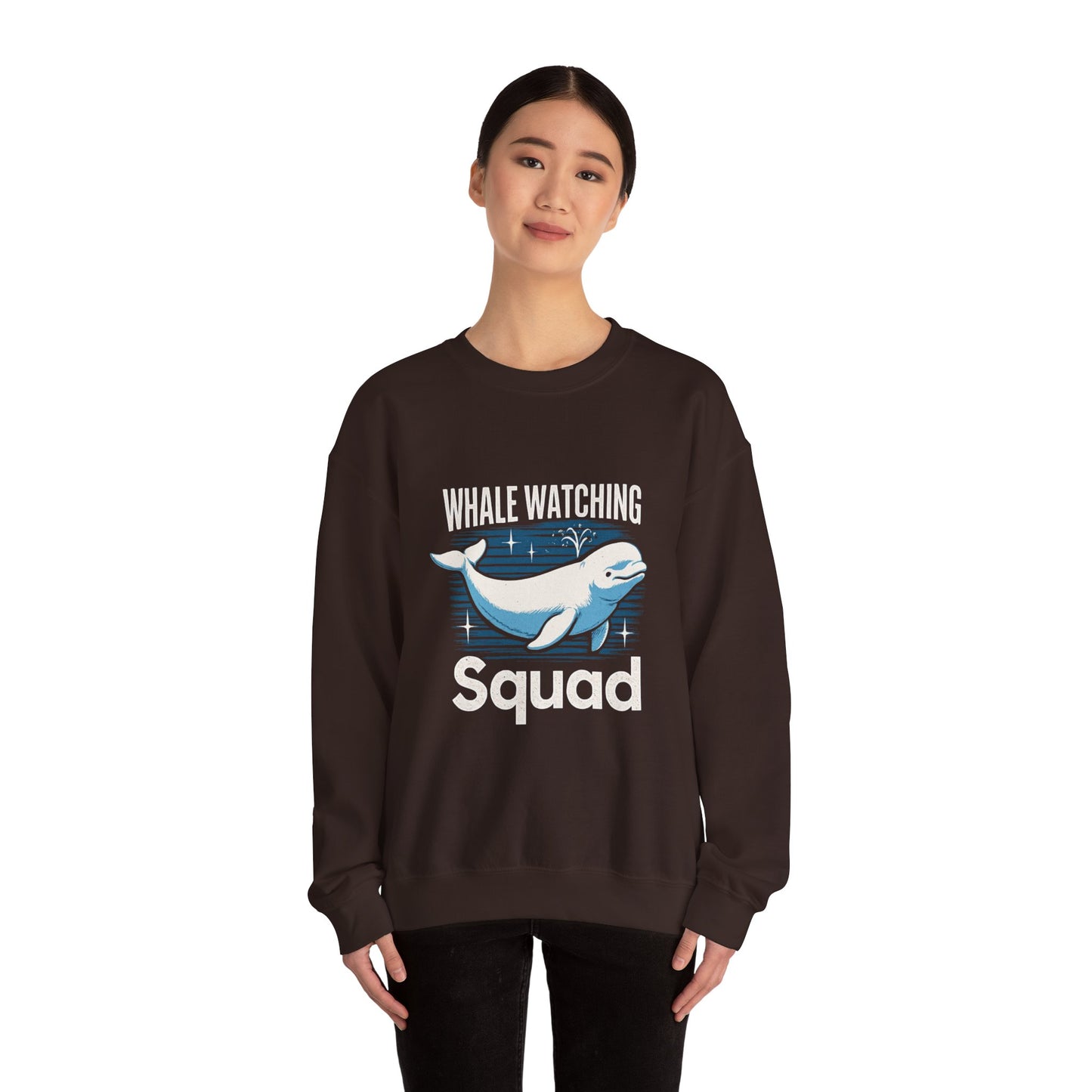 Whale Watching Squad Sweatshirt, Unisex Crewneck, Personalized Whale Watching, Whale Shirt, Whale Gifts, Blue Whale