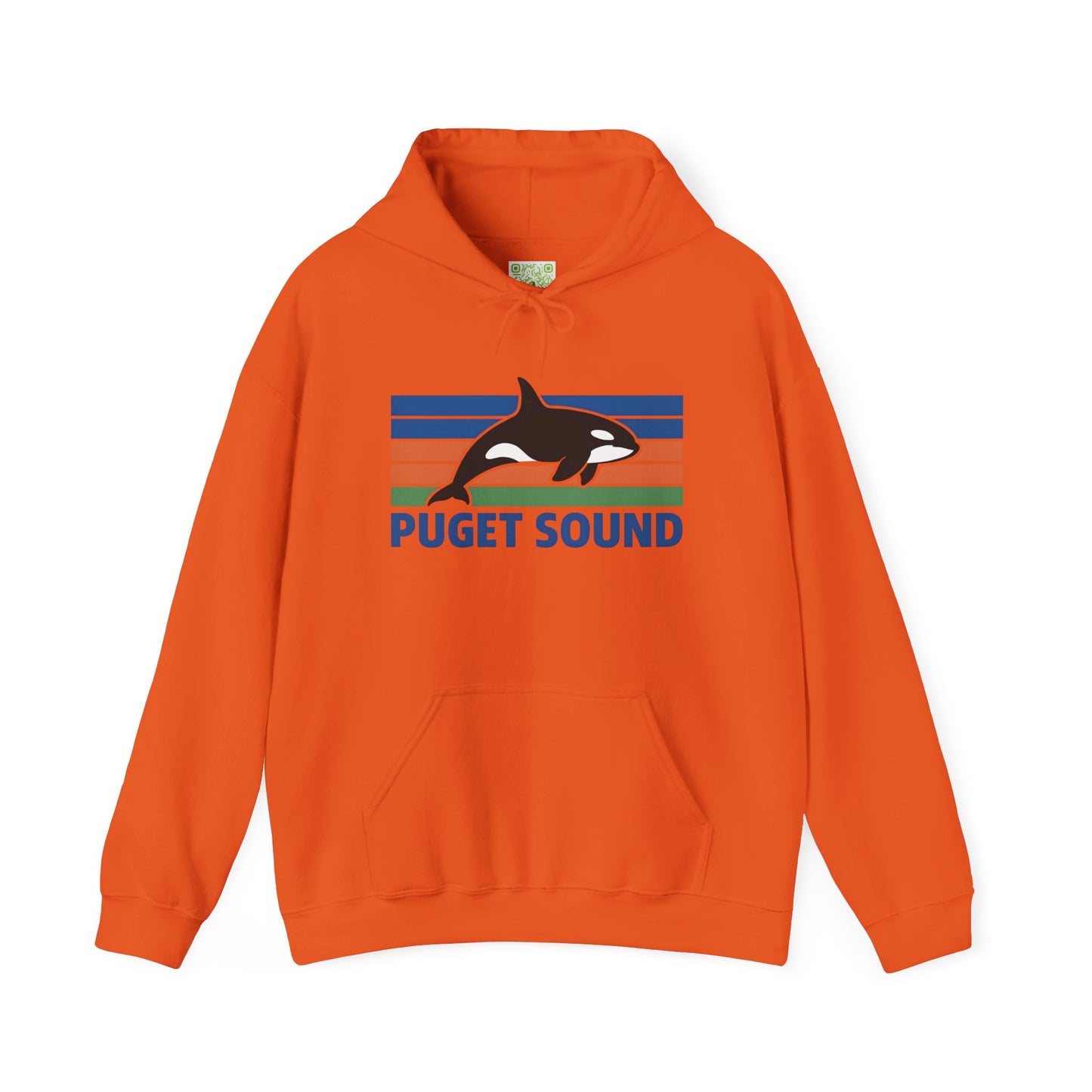 Vintage Puget Sound Orca Hoodie, Orca Shirts, Whale Sweatshirt, Respect The Locals, Whale Gifts, Whale Watching Shirt