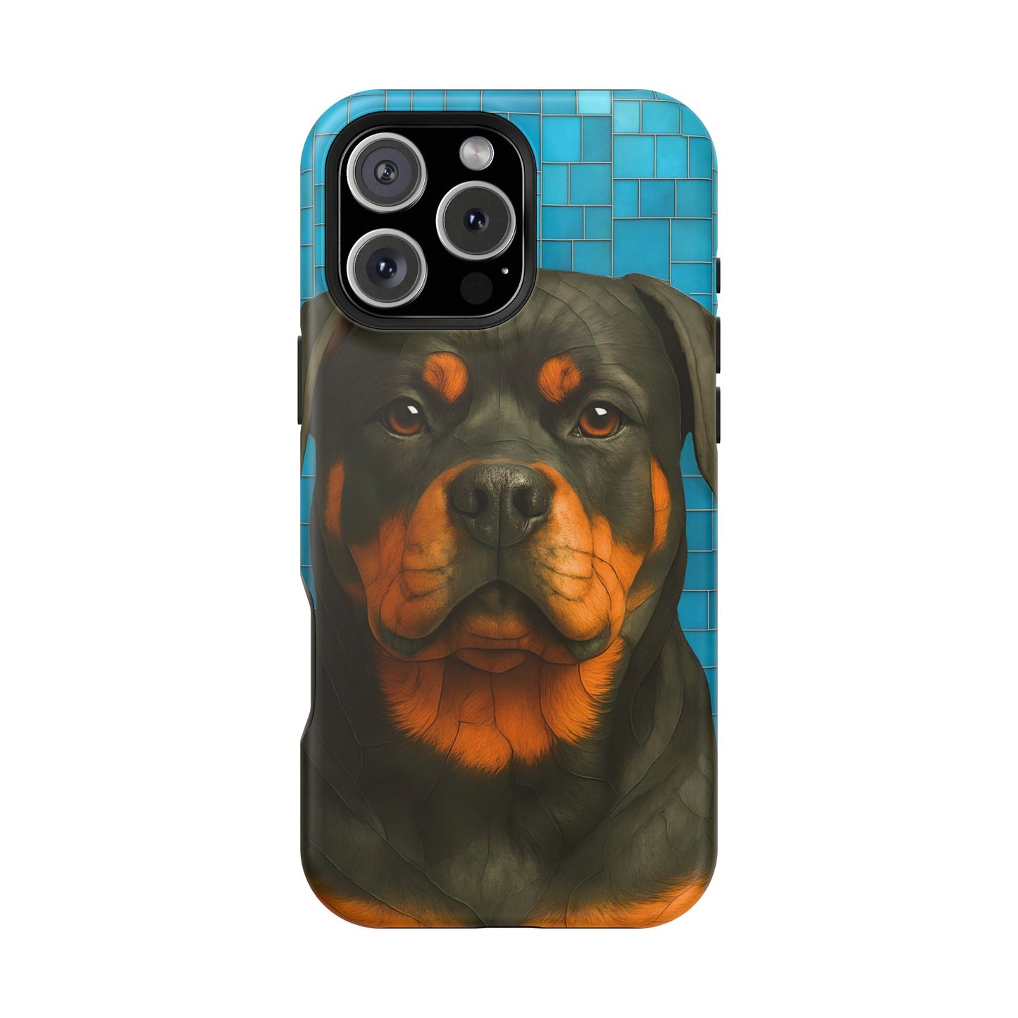 Rottweiler Mosaic Phone Case, Rottie Mama Phone Cover, Rottweiler Mama Gift, Dog Lover Gift, iPhone Dog Case