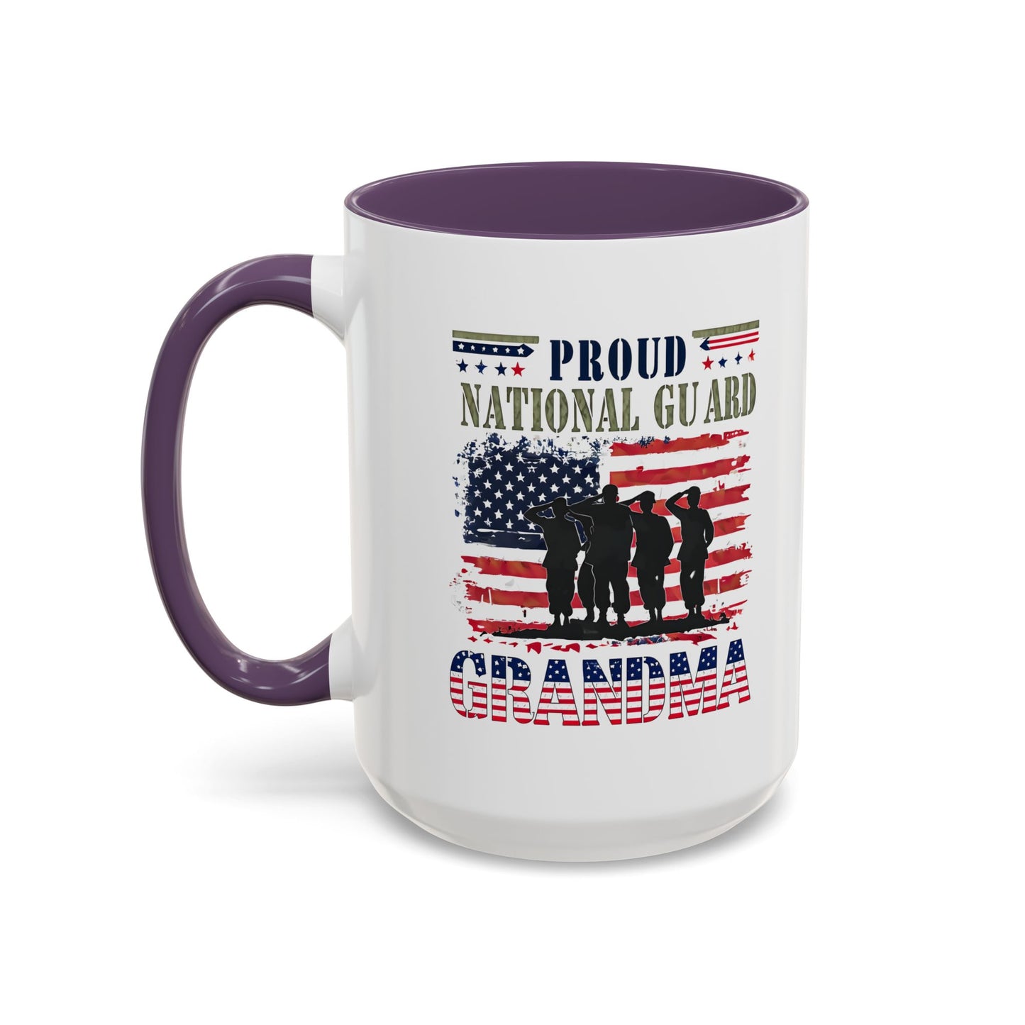 Patriotic National Guard Grandma Mug, Army National Guard, Gift for Heroes, Veteran Appreciation, Military Family Gift