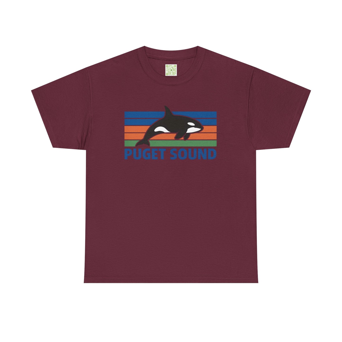Puget Sound Orca Graphic Tee, Orca Whale Shirt, Unisex Whale Tshirt, Respect The Locals, Whale Watching Shirt