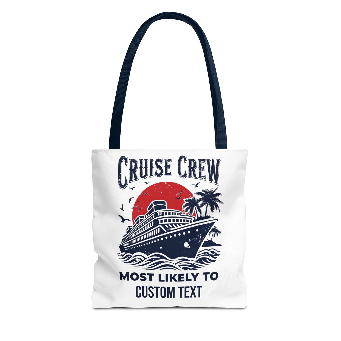 Cruise Crew Tote Bag, Most Likely To Design, Personalized Cruise Gift, Vacation Tote Bag, Family Cruise 2025, Friends Vacation