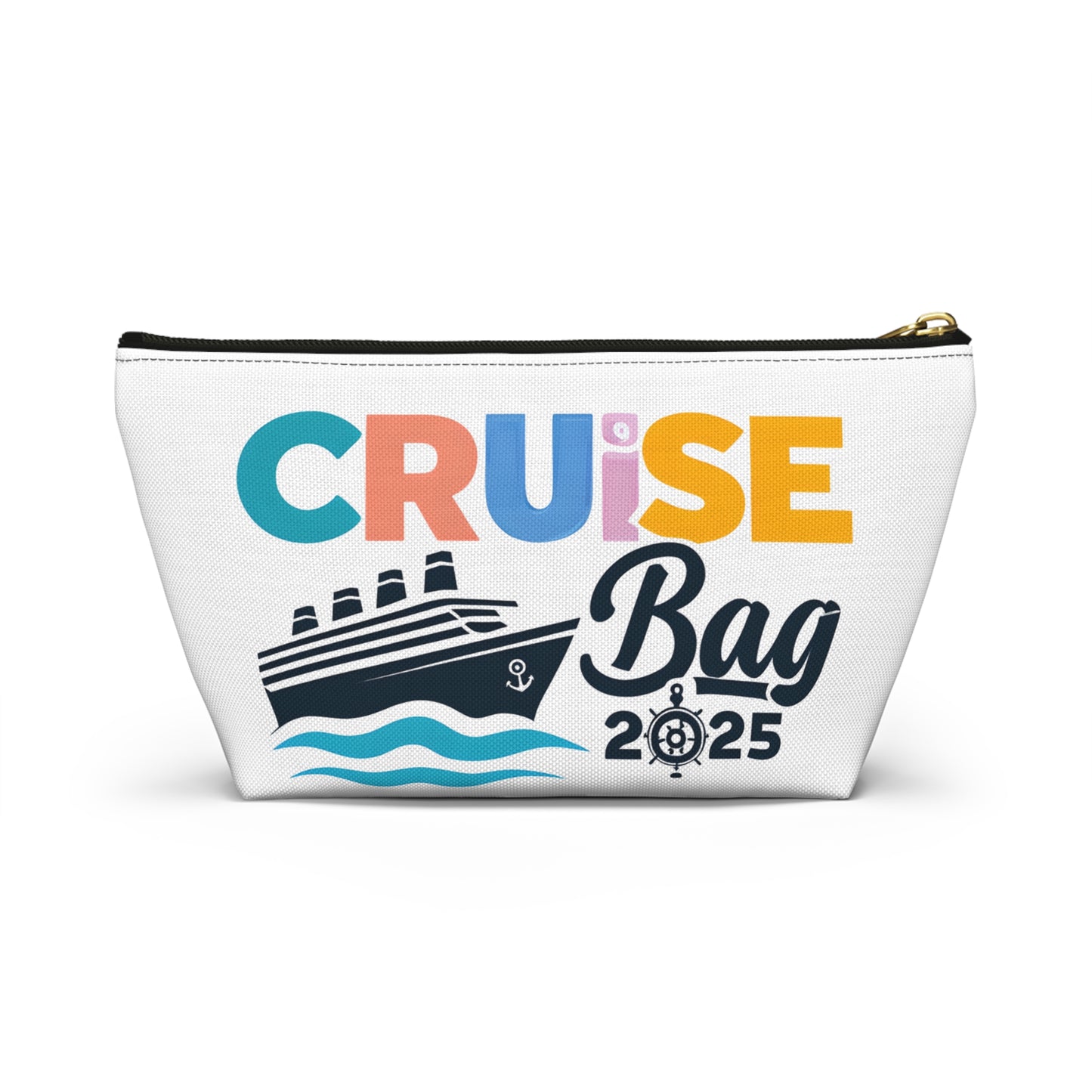 Cruise Accessory Pouch, Canvas Pouch, Nautical Theme, Travel Bag, Vacation Essentials, Beach Trip Bag, Gift for Travelers