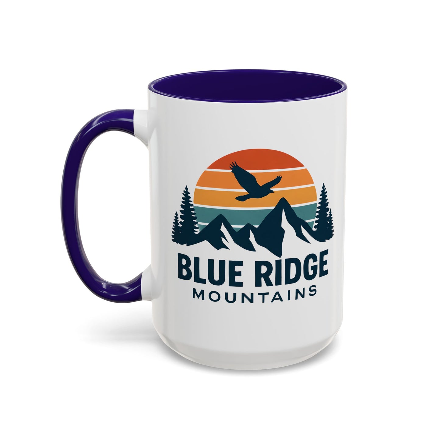 Blue Ridge Mountains, One Happy Camper, Accent Coffee Mug, Blueridge Mug, Blue Ridge Parkway, Camping Coffee Mug, Camping Gift