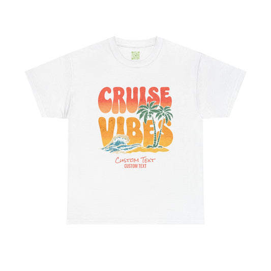 Cruise Vibes Unisex Tee, Cruise Squad 2025 Shirt, Family Vacay Mode, Personalized Cruise Shirt, Summer Trip