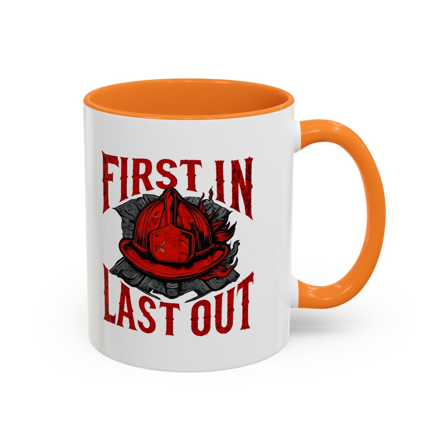 Firefighter First In Last Out Mug, Firefighter Gift, Firefighter Wife, Female Firefighter, Fireman, First Responder