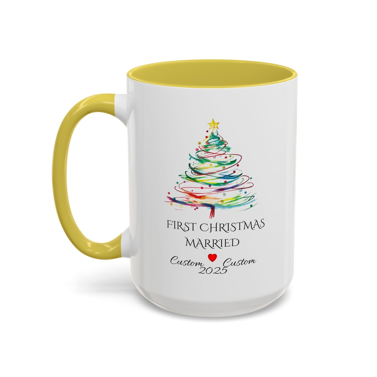 First Year Married Mug, Mr and Mrs Mug, Couple Mug, First Christmas Married, Just Married Gift, Newlywed Gift Ideas