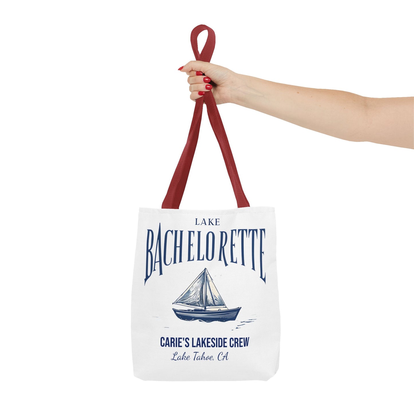 Let's Get Nauti Personalized Tote Bag, Bride Tote Bag, Bridesmaid Tote Bag, Hen Party Favors, Bride Tribe, Lake Bachelorette