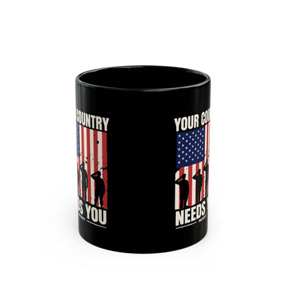 Resist Black Mug, Your Country Needs You, Anti Trump Mug, Political Mug, Patriotic American, Resistant Mug, Political Gift