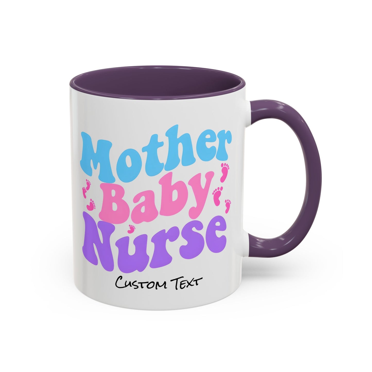 Retro Mother Baby Nurse Coffee Mug, Nurse Practitioner Gift, Labor and Delivery Nurse, Postpartum Gift, Nursery Nurse Cup