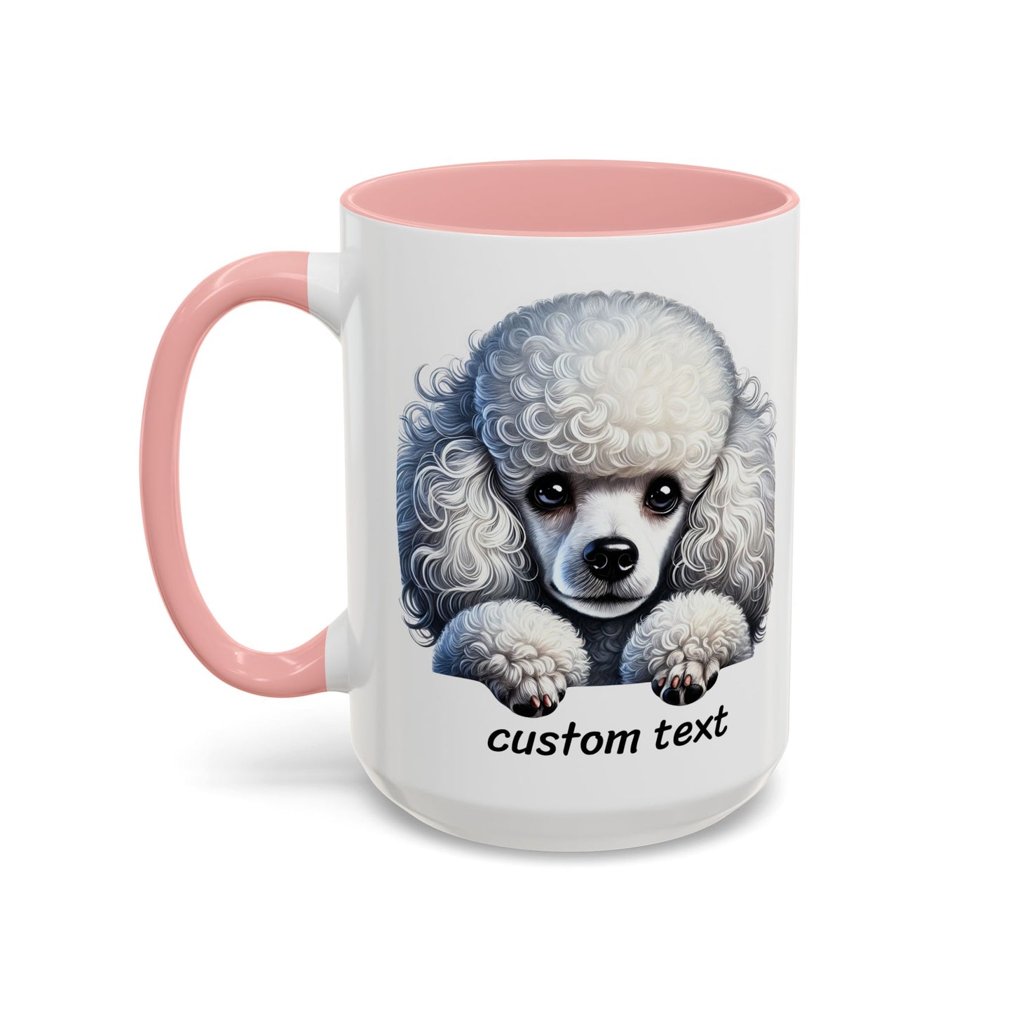 Funny Dog Lover Poodle Accent Mug - "Dog is Friendly, I am Not"