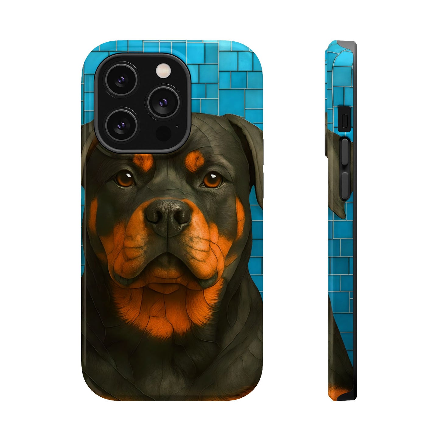Rottweiler Mosaic Phone Case, Rottie Mama Phone Cover, Rottweiler Mama Gift, Dog Lover Gift, iPhone Dog Case