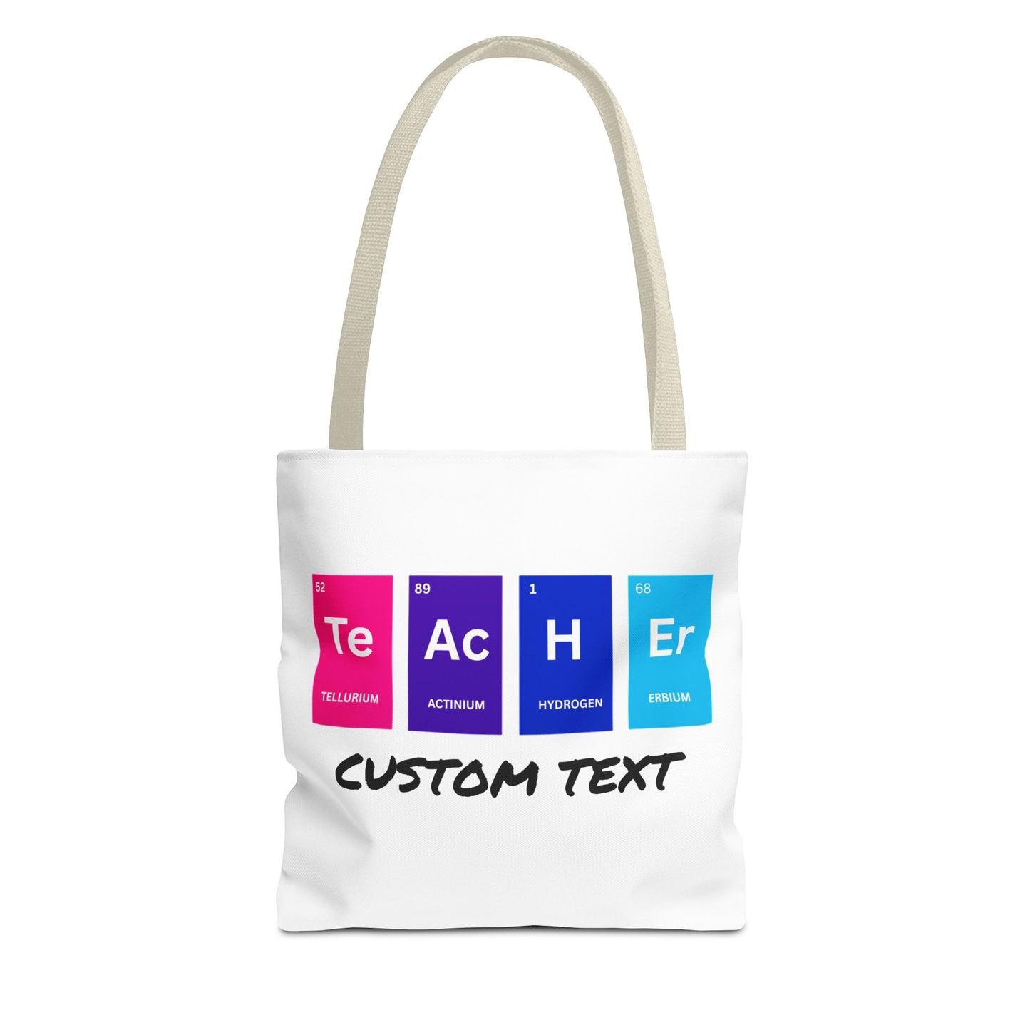 Personalized Science Teacher Tote, Periodic Table Tote, Chemist Tote, Chemistry Teacher, Science Gift, Teacher Appreciation