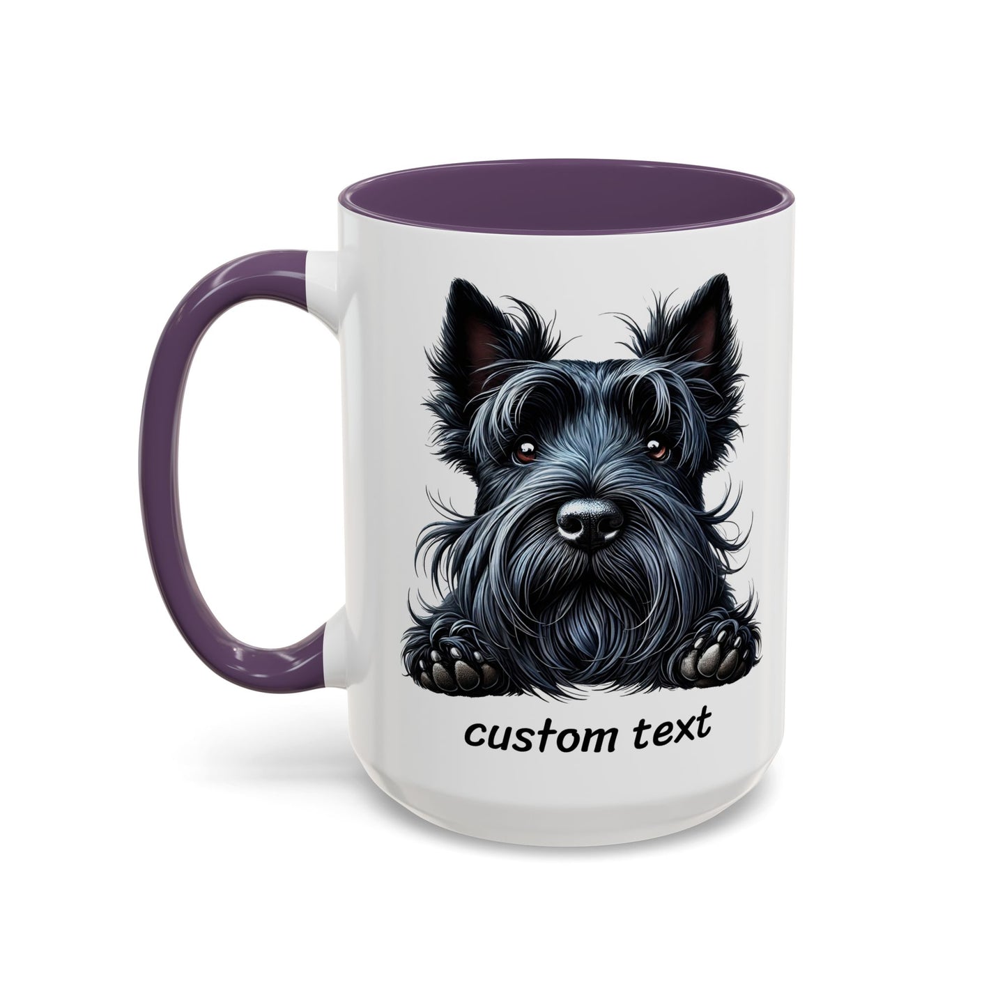 Funny Dog Lover Scottish Terrier Accent Mug - "Dog is Friendly, I am Not"