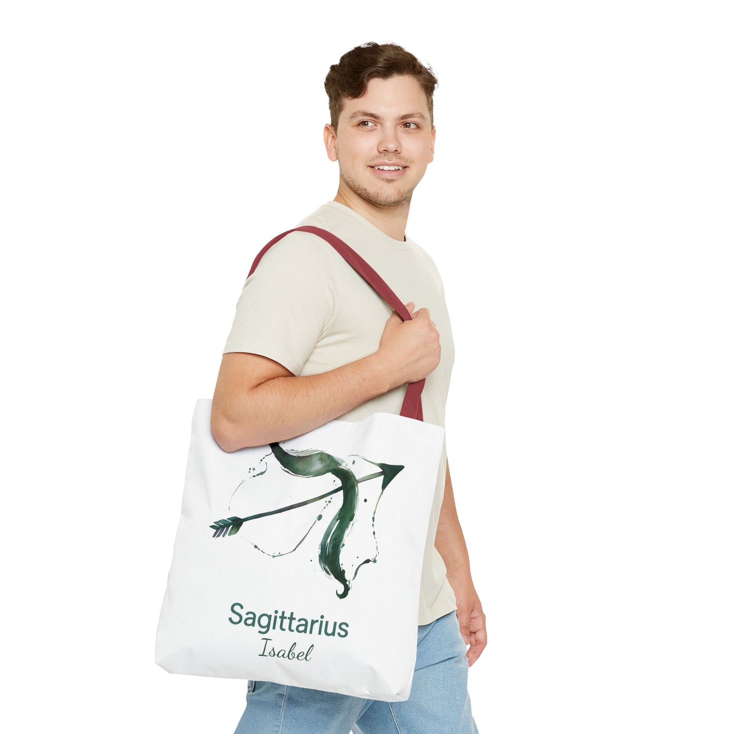 Sagittarius Zodiac Personalized Tote Bag, Astrology Lover Tote, Artistic Tote Bag, Aesthetic Weekender, Sagittarius Gifts