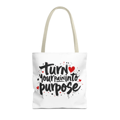 Enneagram 4 Inspirational Tote Bag, Turn Your Pain Into Purpose, Enneagram Type 4, Self Growth, Personality Types