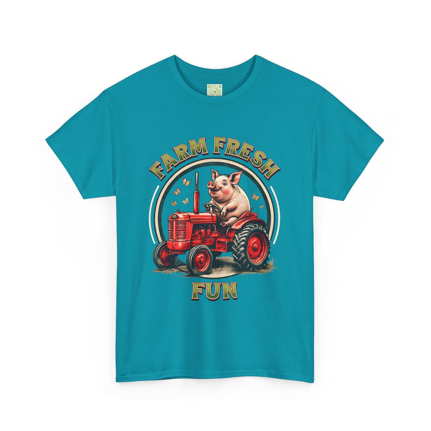 Potbelly Pig Farm Fresh Fun T-Shirt, Vintage Farmhouse Tee, Retro Pig Tractor Shirt, Animal Lover Gift, Country Life Apparel