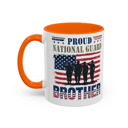 Proud National Guard Brother Coffee Mug, Veteran Appreciation Mug, Military Family Gift, Army Gifts, Tactical Gifts