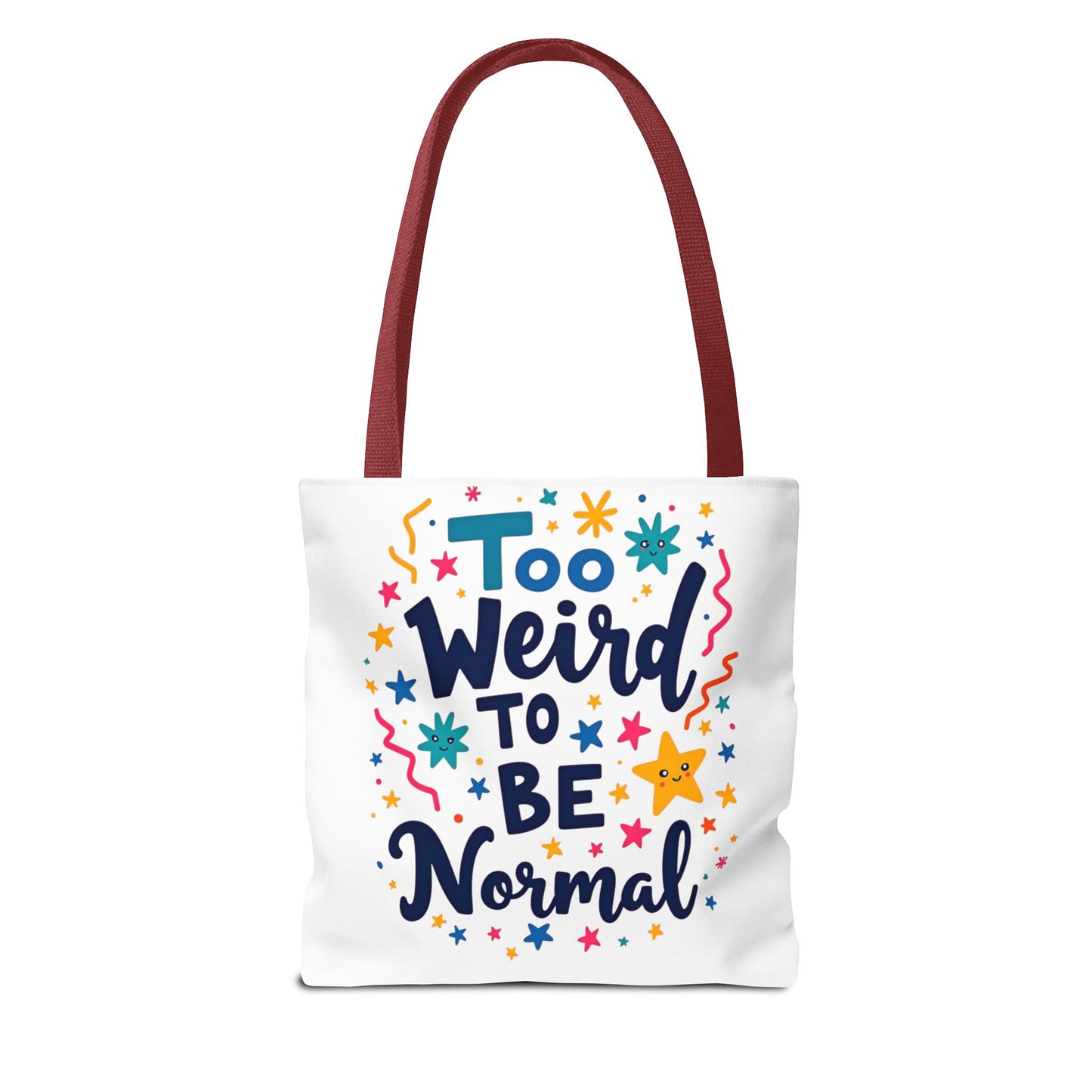 Enneagram Type 4 Tote Bag, To Weird to Be Normal, Personality Test, Enneagram Four, Self Growth Accessories