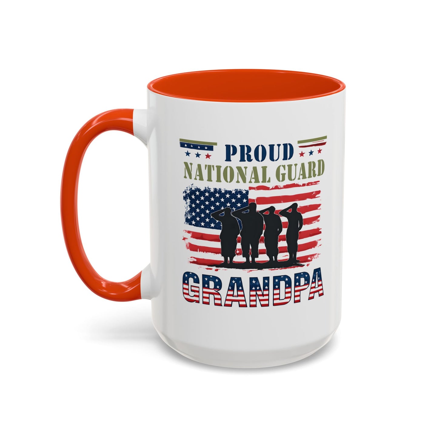 National Guard, Proud Grandpa Coffee Mug, Veteran Appreciation, Gift for Heroes, Military Family Gift
