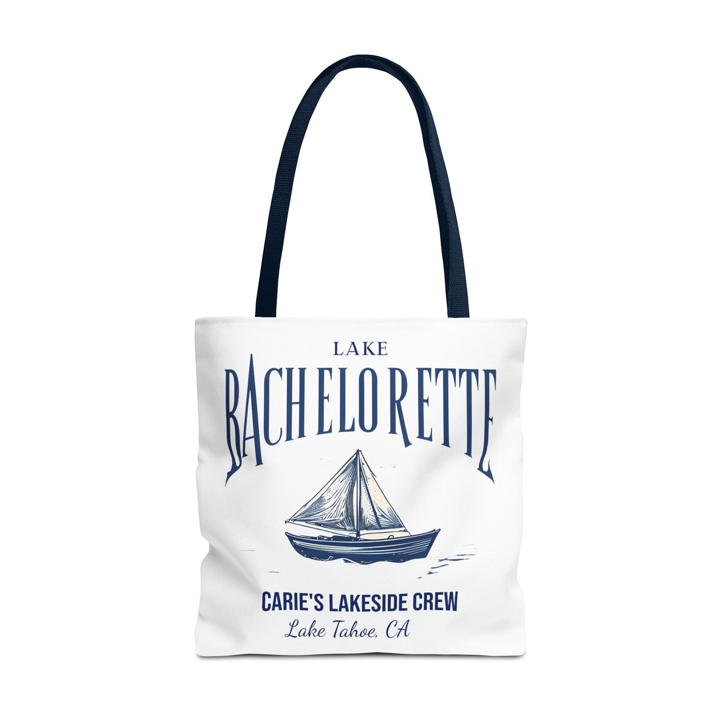 Let's Get Nauti Personalized Tote Bag, Bride Tote Bag, Bridesmaid Tote Bag, Hen Party Favors, Bride Tribe, Lake Bachelorette