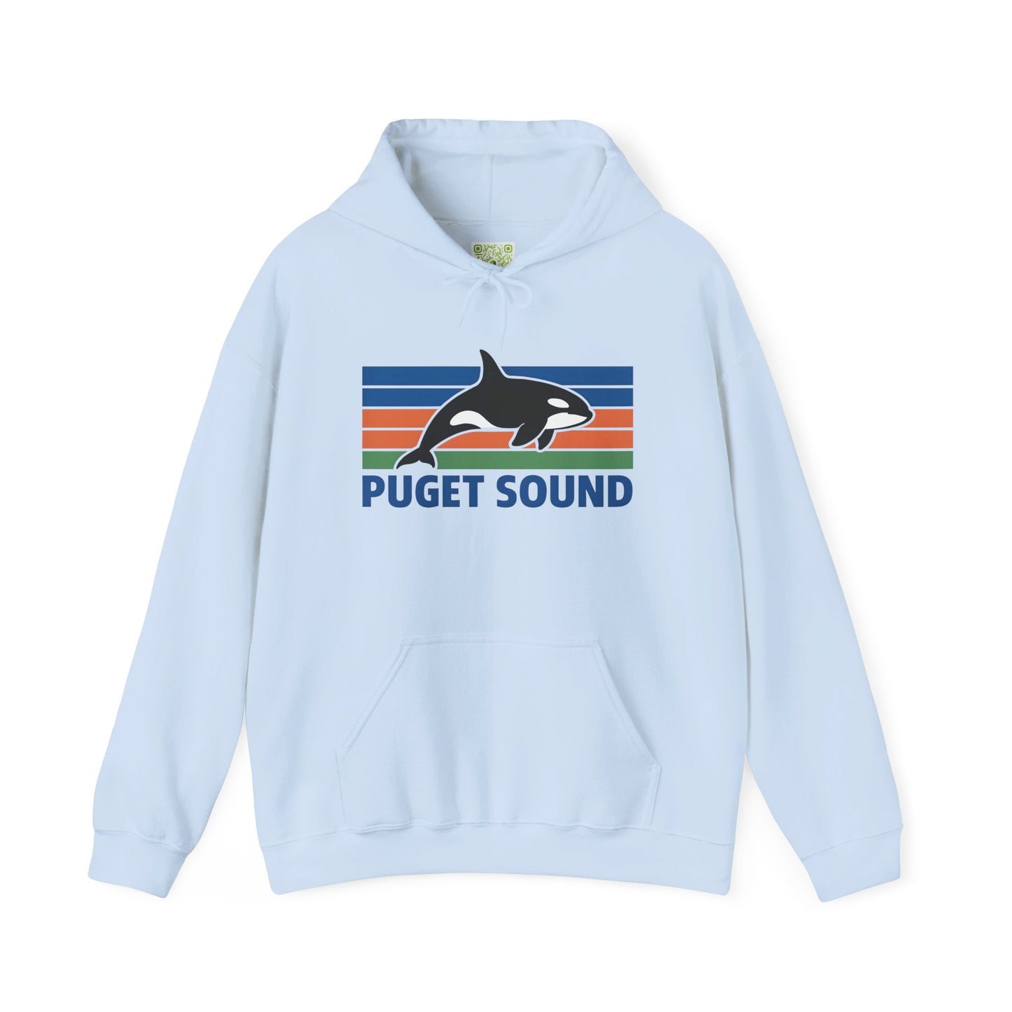 Vintage Puget Sound Orca Hoodie, Orca Shirts, Whale Sweatshirt, Respect The Locals, Whale Gifts, Whale Watching Shirt