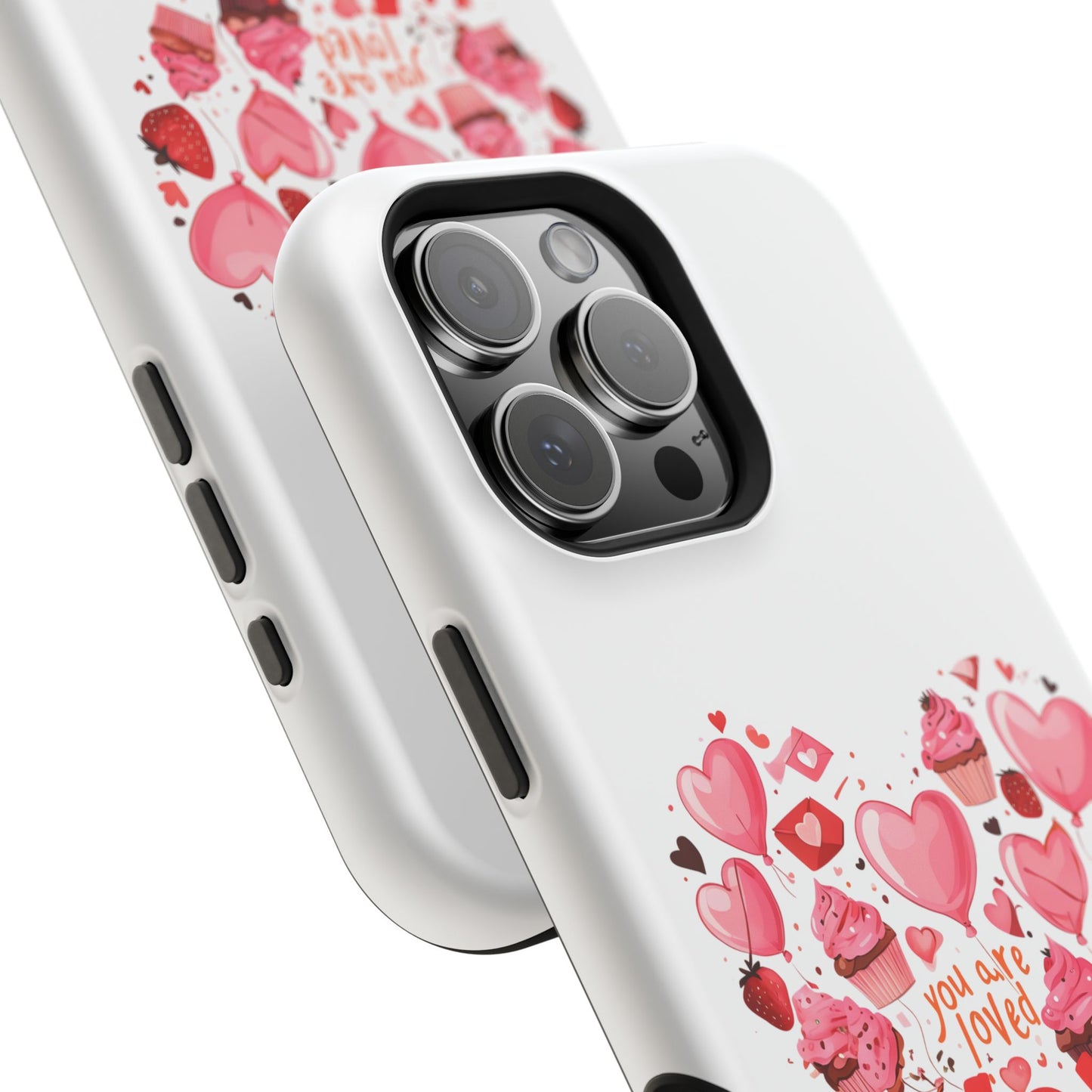 Valentine's Day Magnetic Tough Cases, Cute Phone Cover, Gift for Her, Love Heart Design, Personalizable Tech Accessory