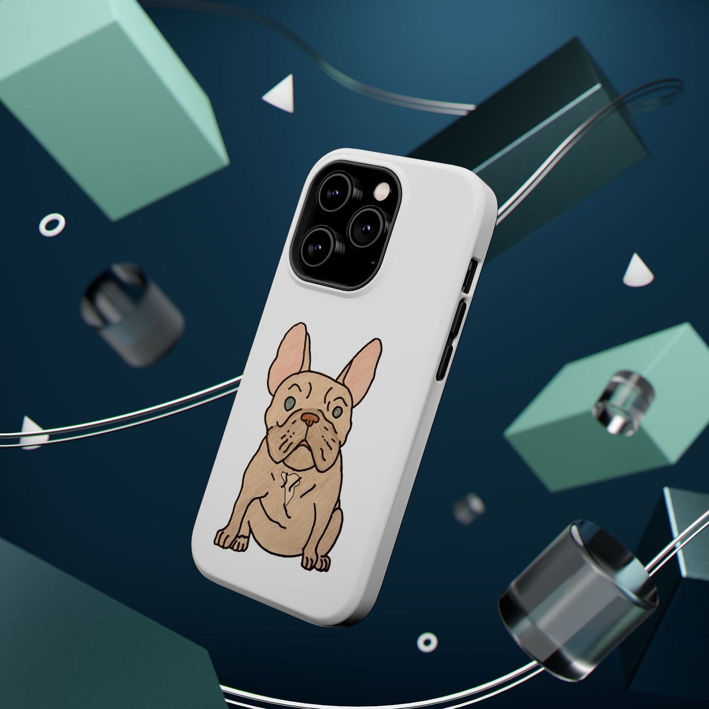 French Bulldog Magnetic Tough Case, Cute Pet Phone Cover, Dog Lover Gift, MagSafe Phone Protector, Unique Phone Accessory