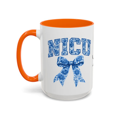 NICU Nurse Chinoiserie Accent Coffee Mug, Nurse Retirement Mug, NICU Nurse Mug, New Job Gift, Mug For NICU Nurse