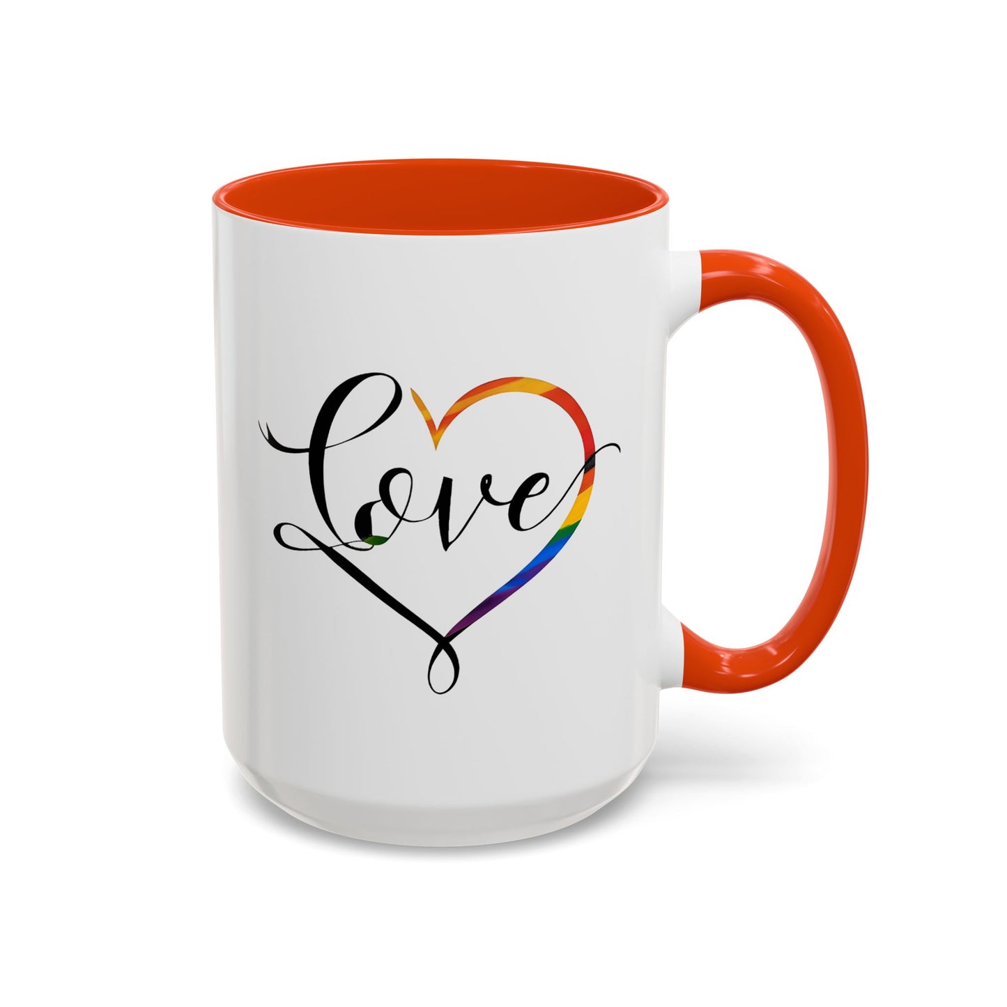 Celebration Rainbow Heart Mug  - Celebrate Diversity and Unity  - Valentine's Gift - Pride Celebration Mug