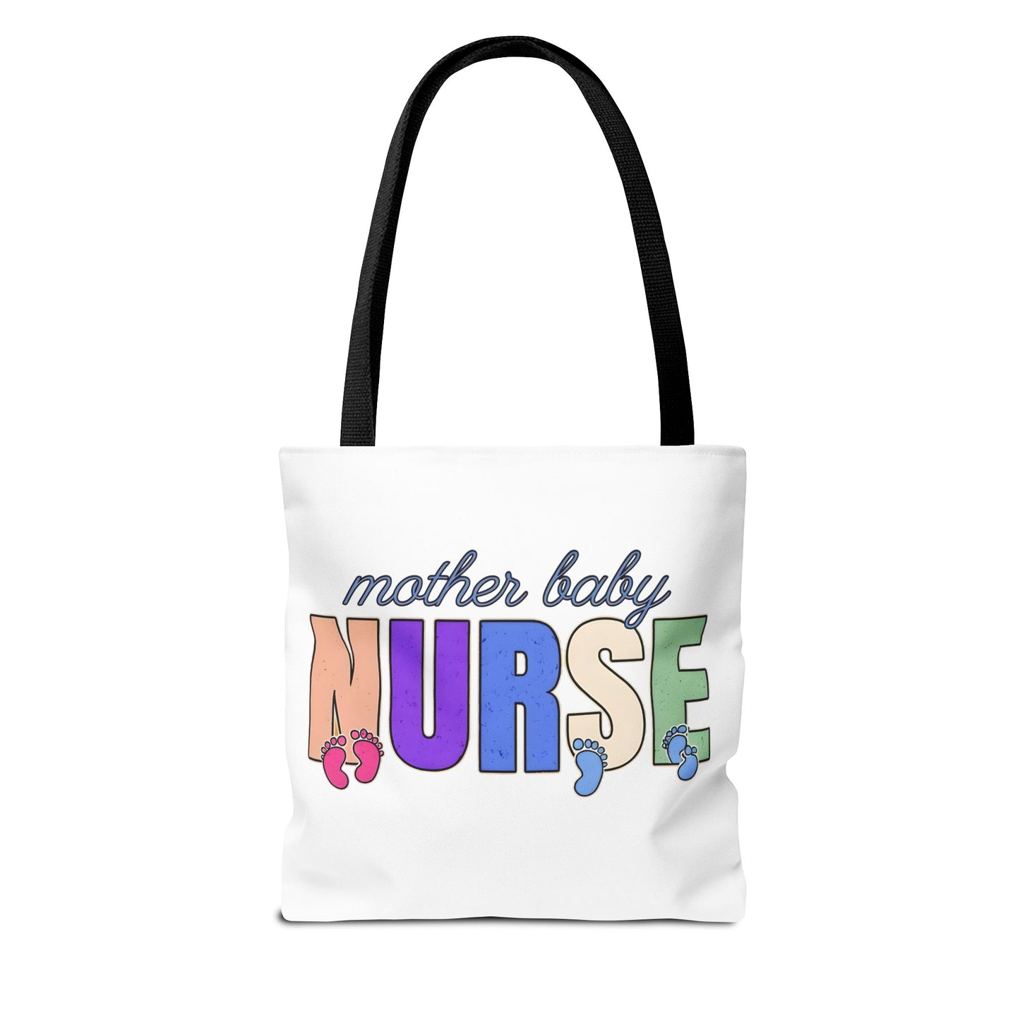 Postpartum Mother Baby Nurse Tote Bag, Nurse Appreciation, Cute Nurse Bag, Labor and Delivery, Midwife Gift