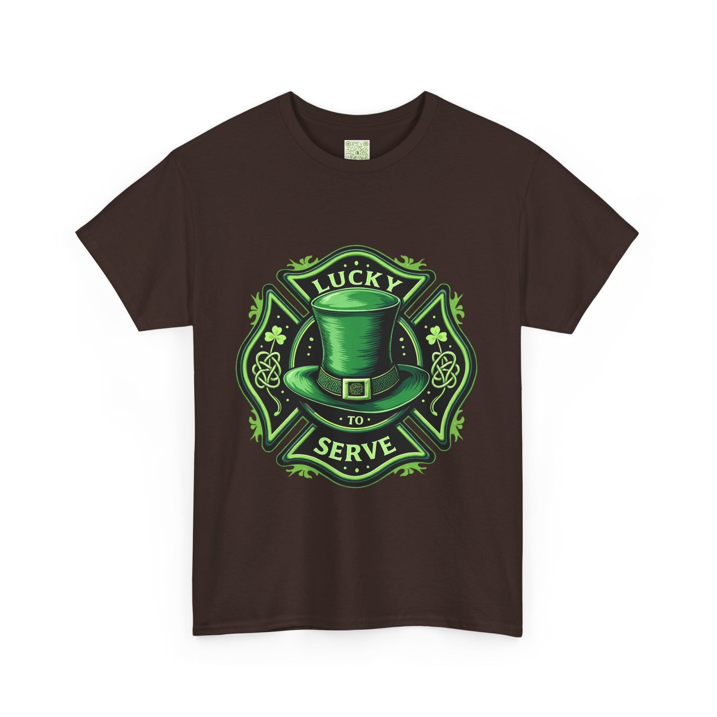 Firefighting Lucky to Serve Tee, Firefighter Gift, Shamrock Tee, St Patrick's Firefighter Day Tee, Fireman Shirt, Firemen Gift