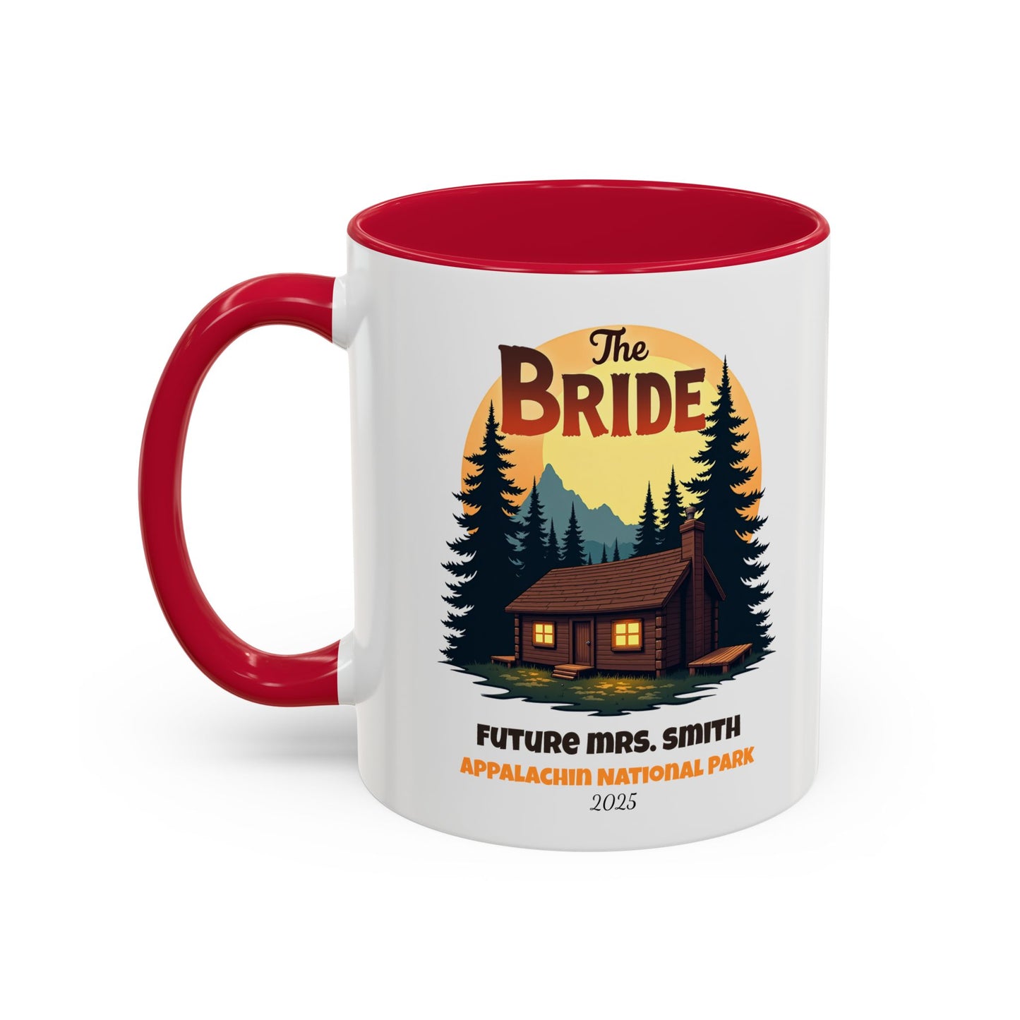 Camp Bride Accent Coffee Mug, Hen Party Favors, Bachelorette Cup, Girls Trip Gifts, Camp Bach, Bride Tribe