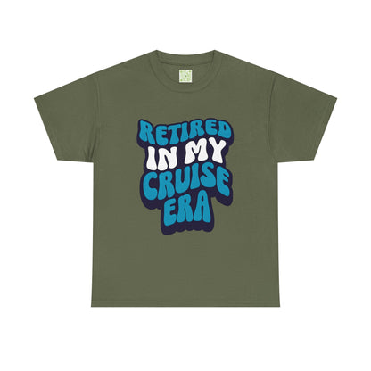 Retired in My Cruise Era Unisex Tee, Retirement Cruise Shirt, Travel Merch, Cruise Vibes Tee, Vacation Tshirt