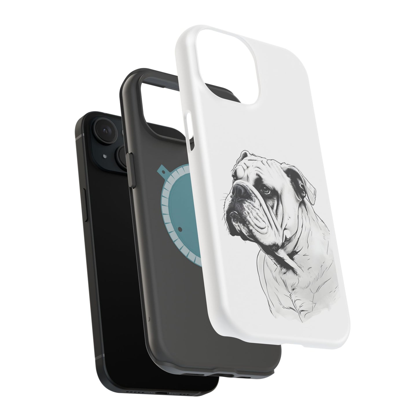 Bulldog Magnetic Tough Cases - Durable Phone Protection, Pet Lovers Gift, Animal Accessories, Unique Design, Personalized Tech