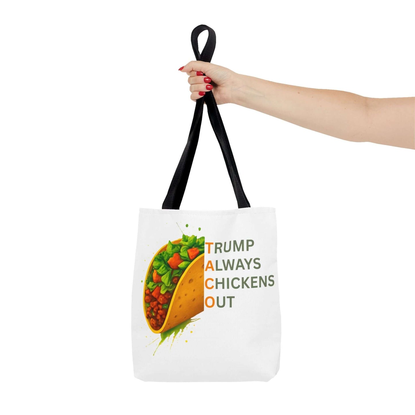 Trump Always Chickens Out TACO Tote, Subtle Anti Trump, Democrat Gift Tote, FDT Tote, Anti-MAGA, Political Tote